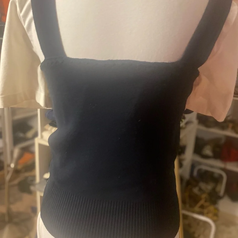 Chanel Vintage 2005 Cruise Collection Buckle Strap Knit Tank Top